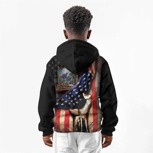 22nd United States Colored Troops Kid Hoodie Flag of Freedom - African Pride