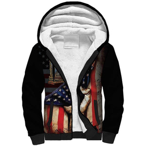 22nd United States Colored Troops Sherpa Hoodie Flag of Freedom - African Pride