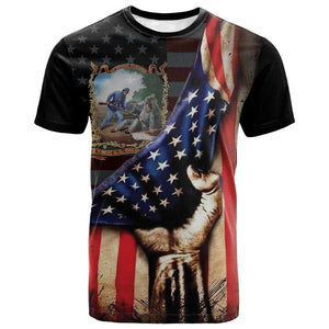 22nd United States Colored Troops T shirt Flag of Freedom - African Pride