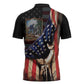 22nd United States Colored Troops Zipper Polo Shirt Flag of Freedom - African Pride