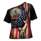 24th Regiment USCT Cross Shoulder Shirt Flag of Freedom - African Pride