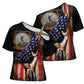 24th Regiment USCT Cross Shoulder Shirt Flag of Freedom - African Pride