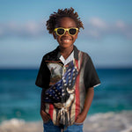 24th Regiment USCT Kid Hawaiian Shirt Flag of Freedom - African Pride
