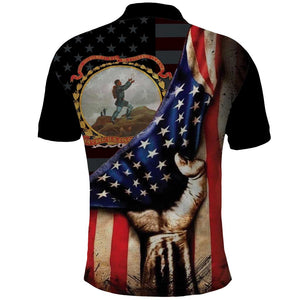 24th Regiment USCT Polo Shirt Flag of Freedom - African Pride