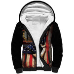 24th Regiment USCT Sherpa Hoodie Flag of Freedom - African Pride
