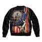 24th Regiment USCT Sleeve Zip Bomber Jacket Flag of Freedom - African Pride