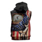 24th Regiment USCT Sleeveless Hoodie Flag of Freedom - African Pride