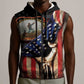 24th Regiment USCT Sleeveless Zip Hoodie Flag of Freedom - African Pride
