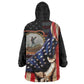 24th Regiment USCT Wearable Blanket Hoodie Flag of Freedom - African Pride