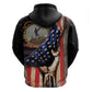24th Regiment USCT Zip Hoodie Flag of Freedom - African Pride