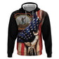 24th Regiment USCT Zip Hoodie Flag of Freedom - African Pride