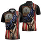 24th Regiment USCT Zipper Polo Shirt Flag of Freedom - African Pride