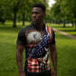 24th Regiment USCT Zipper Polo Shirt Flag of Freedom - African Pride