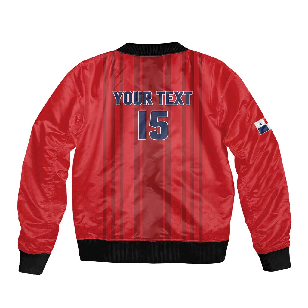 Custom Panama Football 2026 Bomber Jacket La Marea Roja Rising
