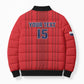 Custom Panama Football 2026 Bomber Puffer Jacket La Marea Roja Rising