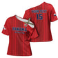 Custom Panama Football 2026 Cross Shoulder Shirt La Marea Roja Rising