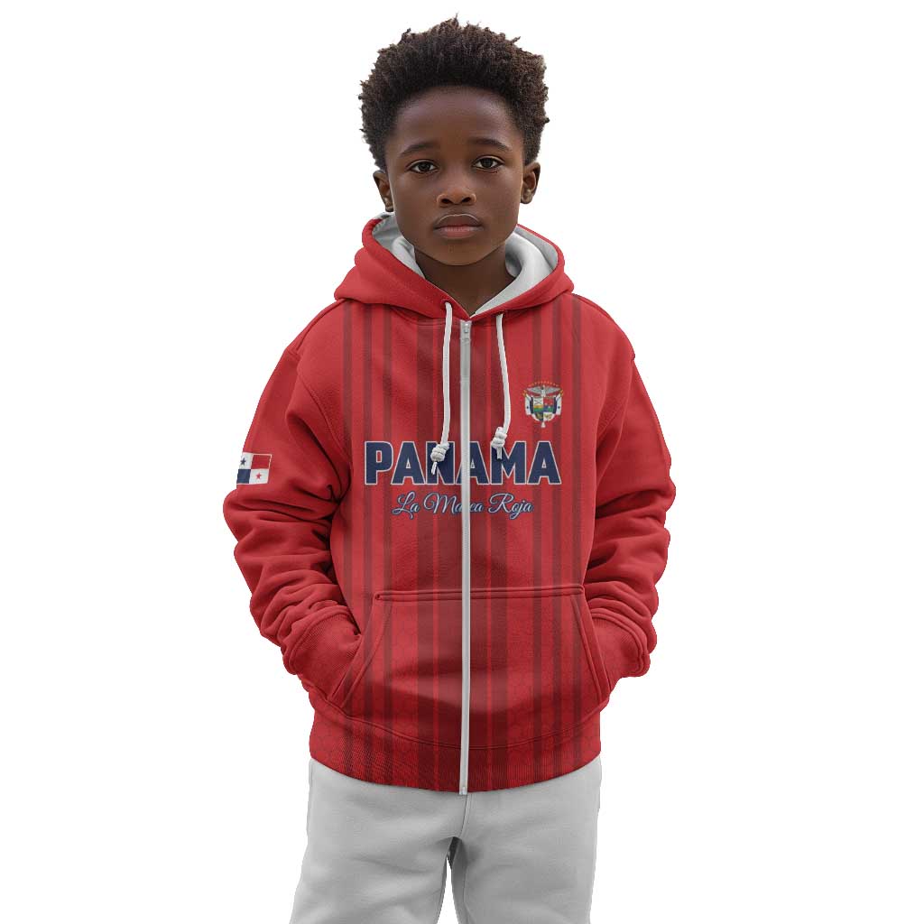 Custom Panama Football 2026 Kid Hoodie La Marea Roja Rising