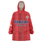 Custom Panama Football 2026 Kid Wearable Blanket Hoodie La Marea Roja Rising