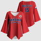 Custom Panama Football 2026 Kimono Sleeve Blouse La Marea Roja Rising