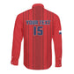 Custom Panama Football 2026 Long Sleeve Button Shirt La Marea Roja Rising