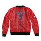 Custom Panama Football 2026 Sleeve Zip Bomber Jacket La Marea Roja Rising