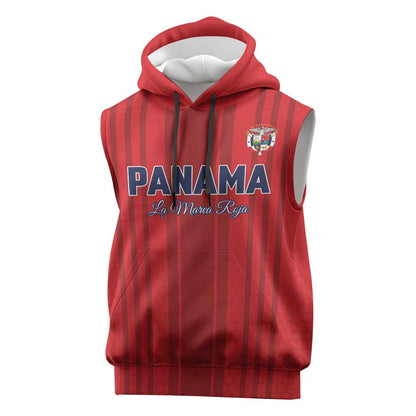 Custom Panama Football 2026 Sleeveless Hoodie La Marea Roja Rising