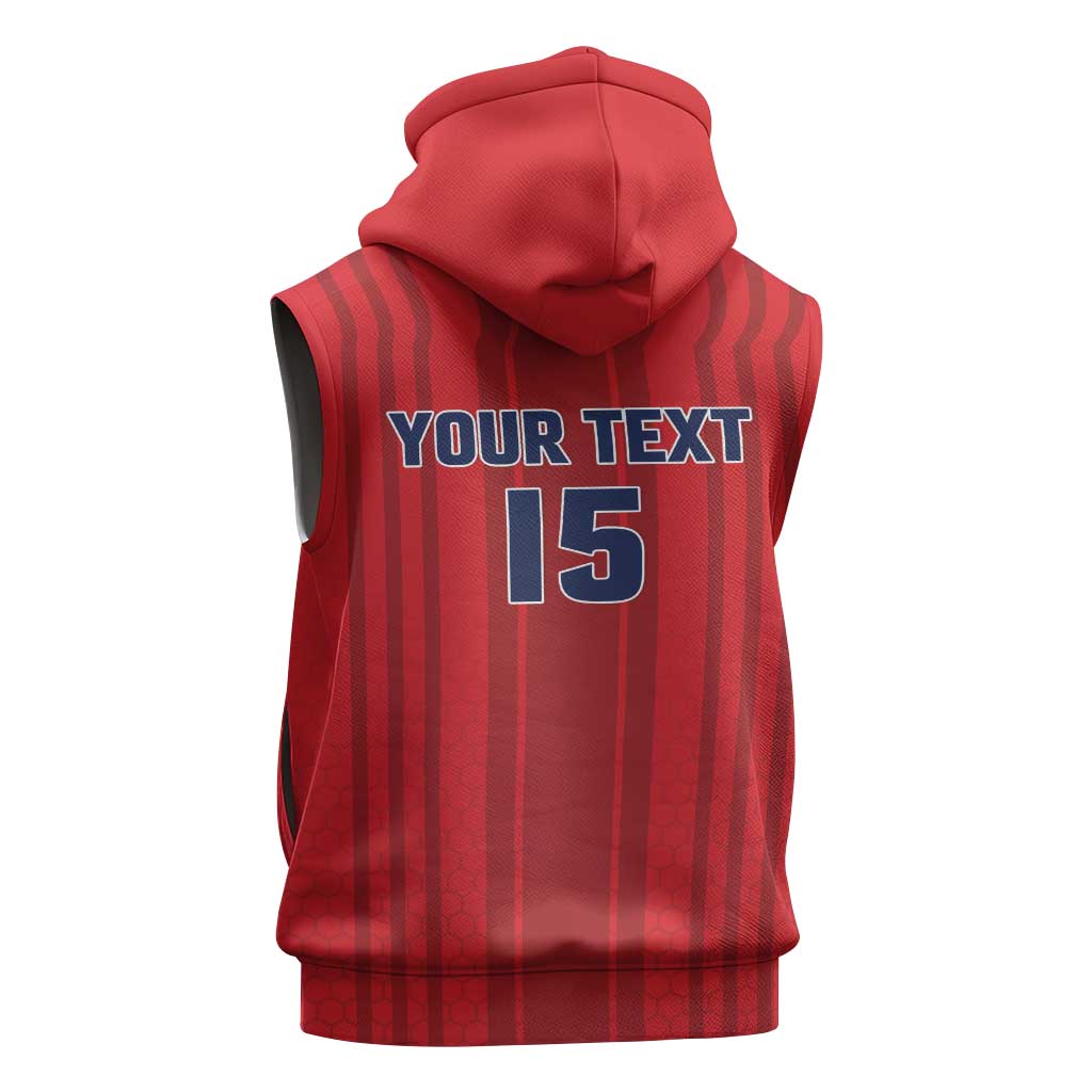 Custom Panama Football 2026 Sleeveless Hoodie La Marea Roja Rising