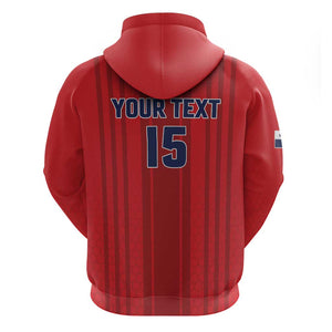 Custom Panama Football 2026 Zip Hoodie La Marea Roja Rising
