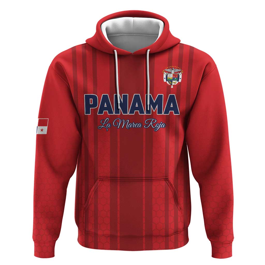 Custom Panama Football 2026 Zip Hoodie La Marea Roja Rising