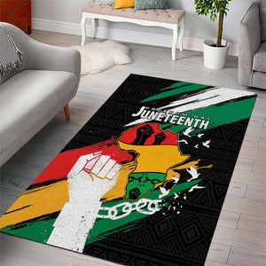 Afro Nigeria Juneteenth Area Rug Freedom Day