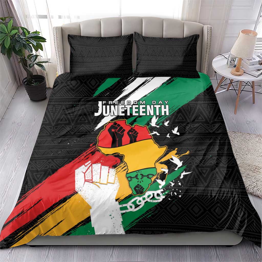 Afro Nigeria Juneteenth Bedding Set Freedom Day