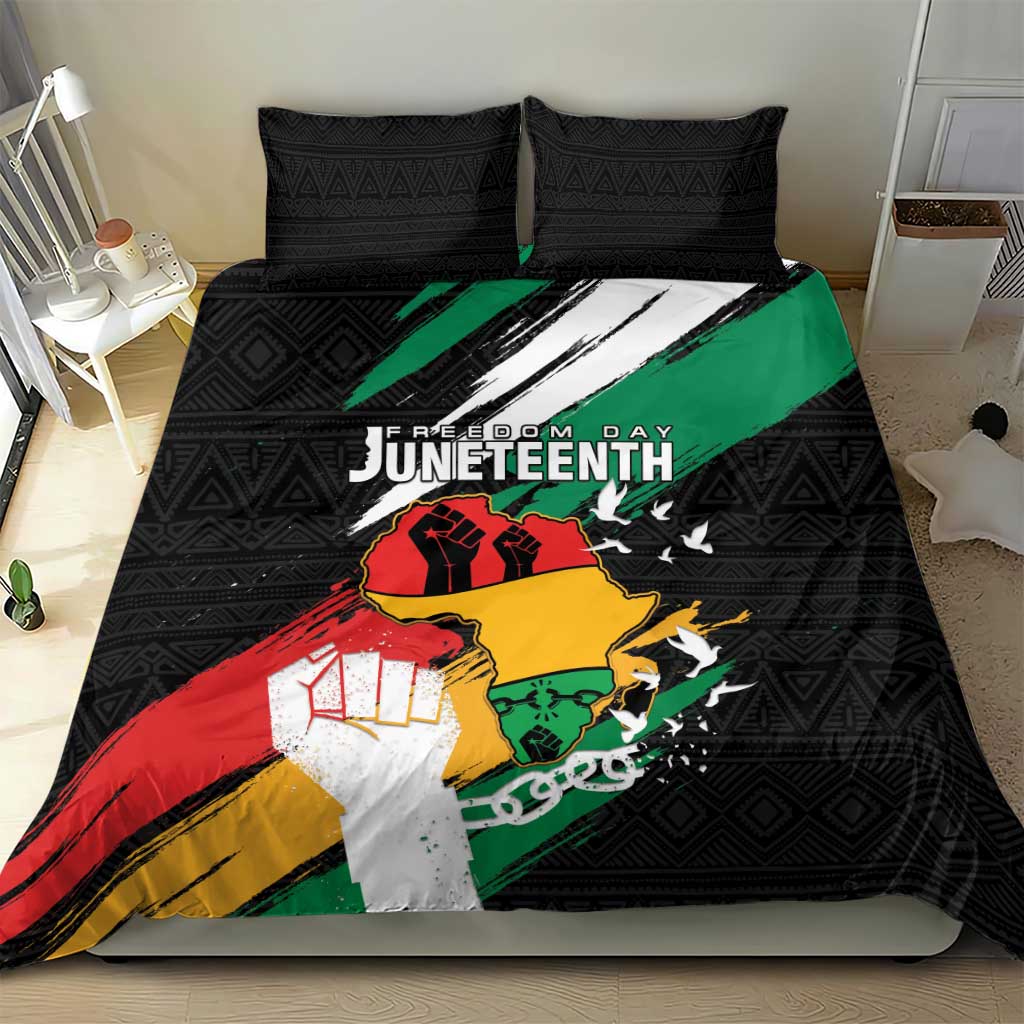 Afro Nigeria Juneteenth Bedding Set Freedom Day