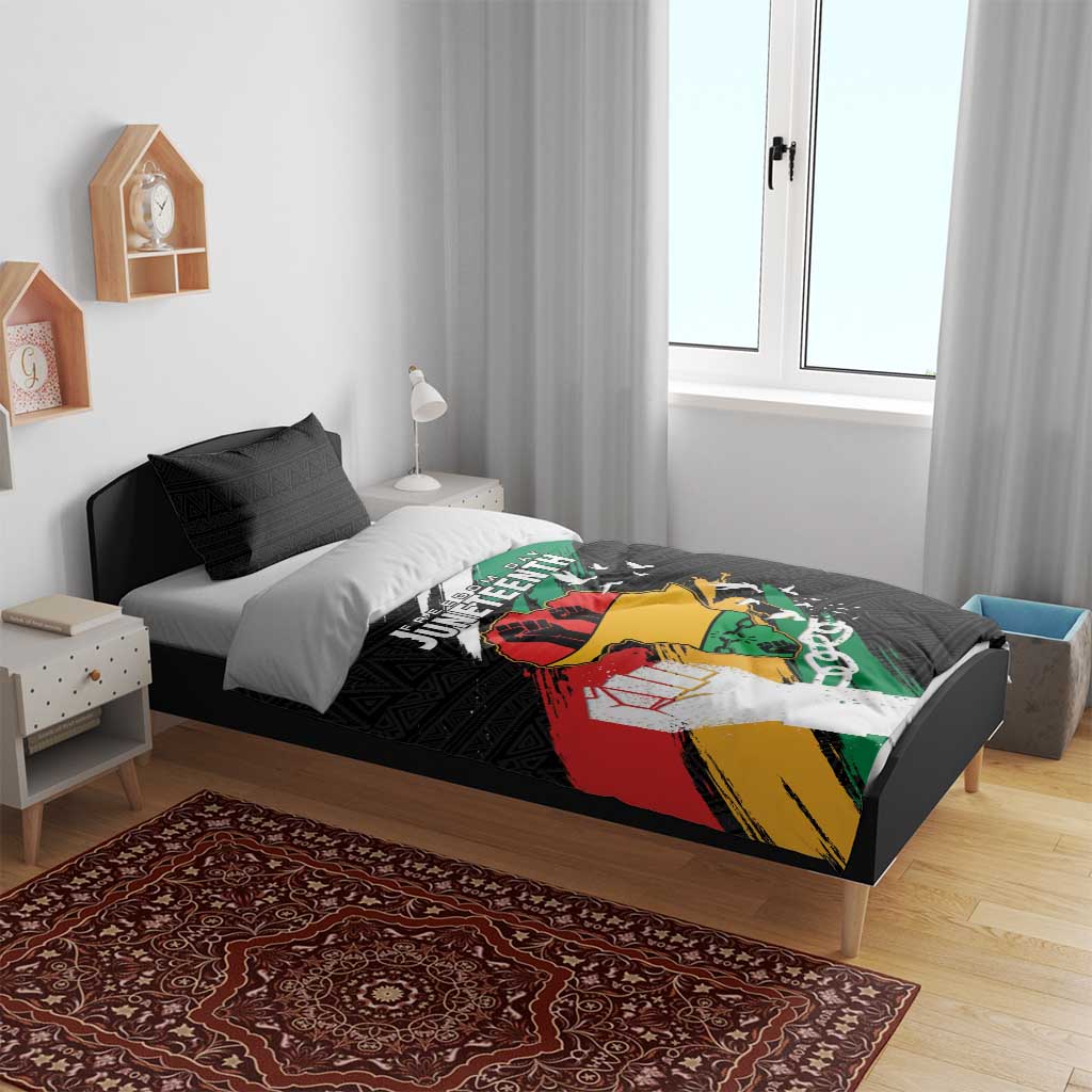 Afro Nigeria Juneteenth Bedding Set Freedom Day