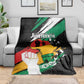 Afro Nigeria Juneteenth Blanket Freedom Day