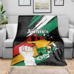 Afro Nigeria Juneteenth Blanket Freedom Day