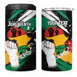 Personalised Afro Nigeria Juneteenth 4 in 1 Can Cooler Tumbler Freedom Day