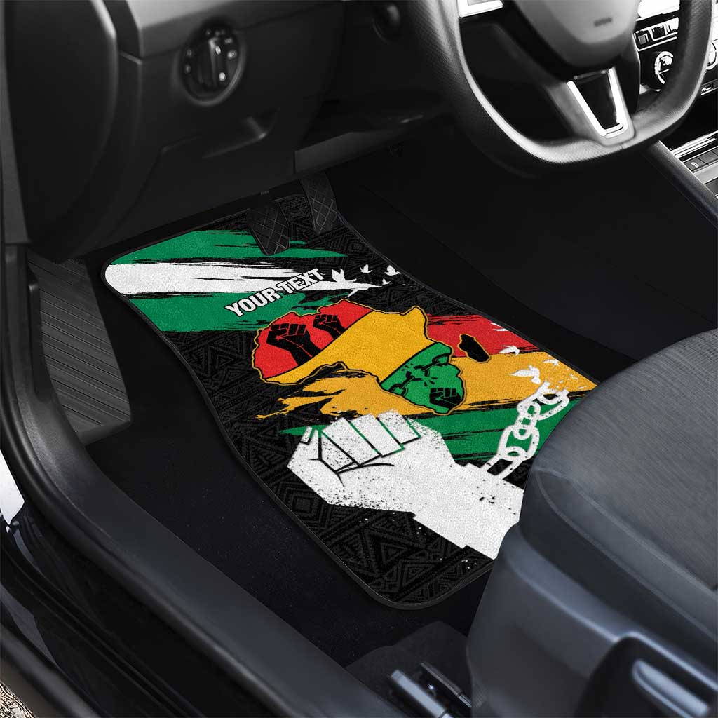 Afro Nigeria Juneteenth Car Mats Freedom Day