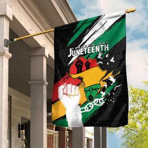 Afro Nigeria Juneteenth Garden Flag Freedom Day