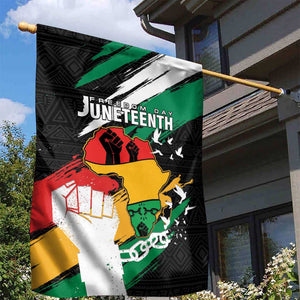 Afro Nigeria Juneteenth Garden Flag Freedom Day