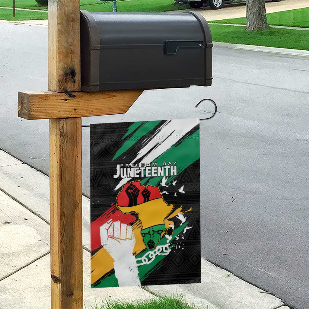 Afro Nigeria Juneteenth Garden Flag Freedom Day