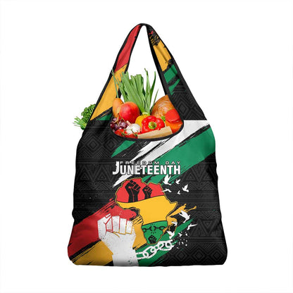 Afro Nigeria Juneteenth Grocery Bag Freedom Day