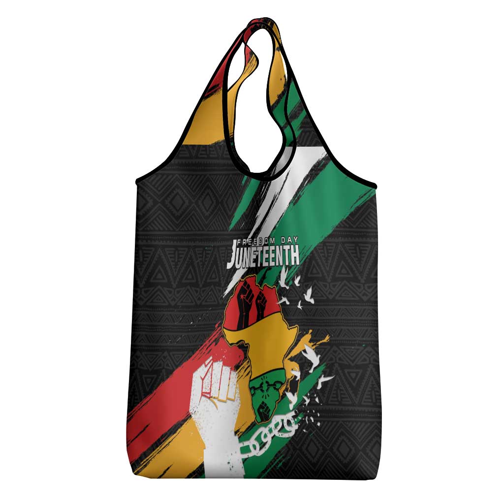 Afro Nigeria Juneteenth Grocery Bag Freedom Day