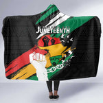 Afro Nigeria Juneteenth Hooded Blanket Freedom Day