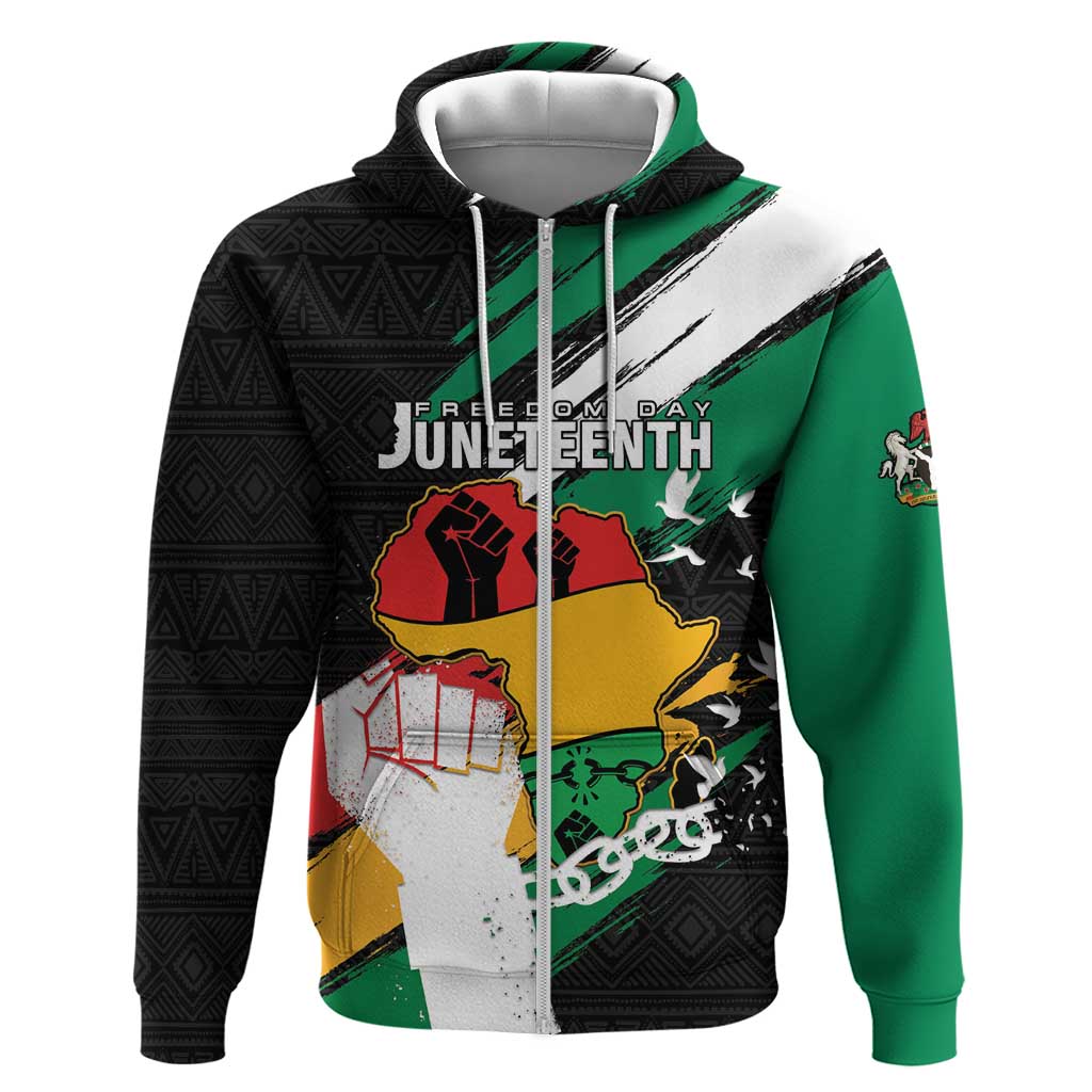 Personalised Afro Nigeria Juneteenth Hoodie Freedom Day