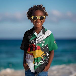 Personalised Afro Nigeria Juneteenth Kid Hawaiian Shirt Freedom Day