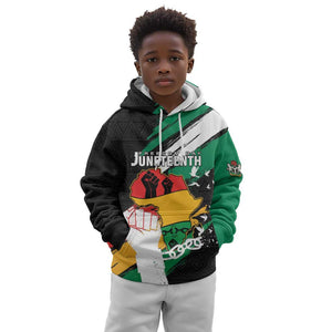 Personalised Afro Nigeria Juneteenth Kid Hoodie Freedom Day