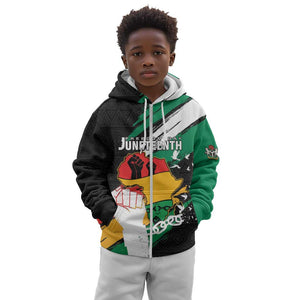 Personalised Afro Nigeria Juneteenth Kid Hoodie Freedom Day