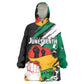 Personalised Afro Nigeria Juneteenth Kid Wearable Blanket Hoodie Freedom Day