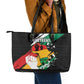 Afro Nigeria Juneteenth Leather Tote Bag Freedom Day