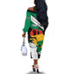 Personalised Afro Nigeria Juneteenth Off The Shoulder Long Sleeve Dress Freedom Day